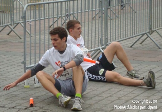 Na mecie półmaratonu - At the finish of the half marathon