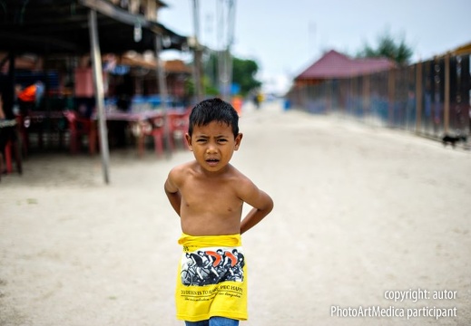 Portret malezyjskiego chłopca - Portrait of a Malaysian boy