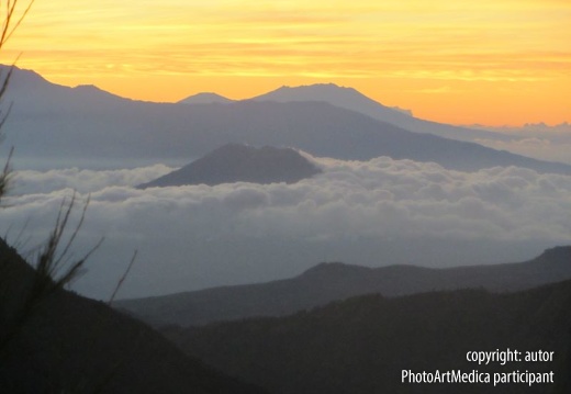 Mt. Bromo Java sunrise - Wschód słońca Mt. Bromo  Jawa