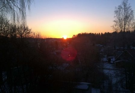 Winter sunrise - Zimowy wschód słońca
