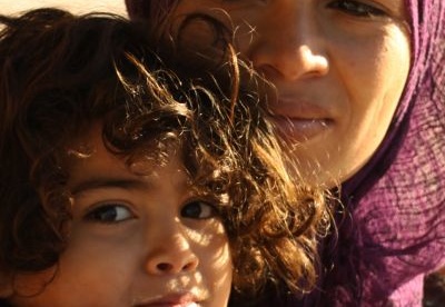Portret kobiety z dzieckiem południowe Maroko - Portrait of a woman with a child Southern Morocco